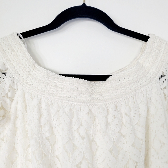 Charming Charlie Ivory Lace with Tassels Boho Dress Size Small - Picture 3 of 9